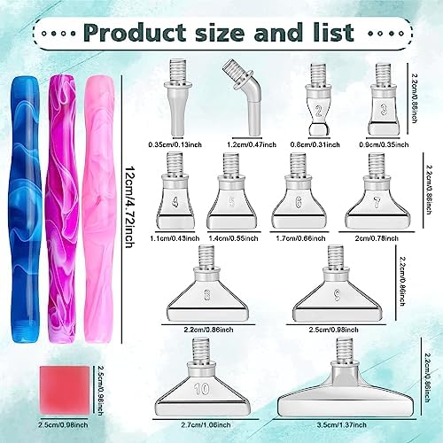 DoreenBow 21Pcs Diamond Art Tools Metal Thread Tip Diamond Art Accessories