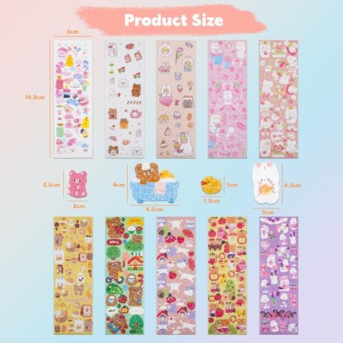110 Sheets Korean Sticker Kpop Deco Stickers Photocard Kpop Sticker Butterfly Ribbon Heart Cute Stickers for Photocards Binder Arts Crafts Scrapbooking Journaling