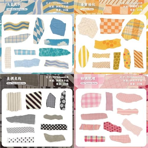 120 Pcs Aesthetic Washi Stickers for Bullet Journaling