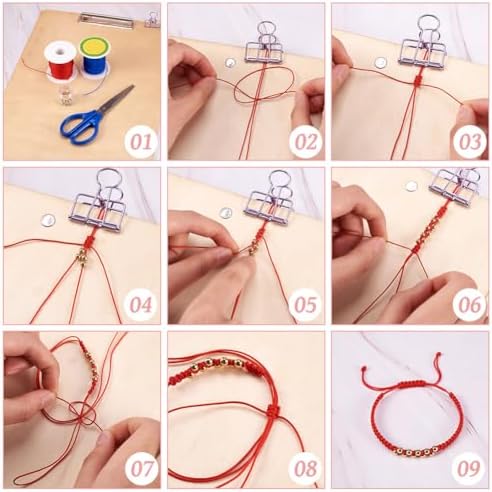 Elecrelive 150 Yards 0.5mm Braided Nylon Knotting Cord Nylon String Beading Thread Bracelet String Macrame Cord Rope for Necklace Bracelet Lanyard Jewelry, Dark Violet