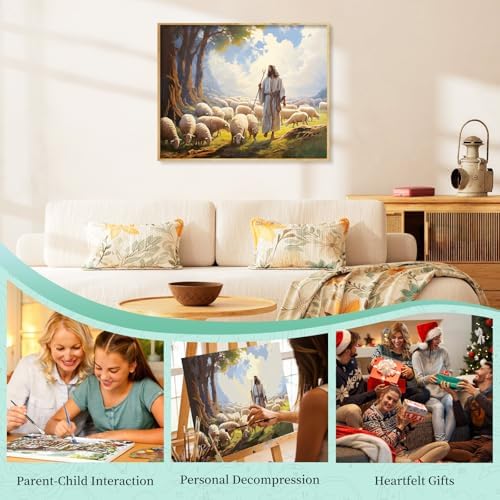 Paint by Numbers Kit for Adults, Jesus DIY Painting Kit, 16x20 Inch