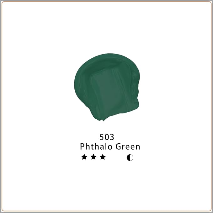 Artecho Phthalo Green Acrylic Paint 120ml /4.05oz Tube | Semi Glossy Finish, High Pigment Rich Color Craft Paint for Canvas, Rocks, Wood, Fabric, Ceramic, Non-Toxic