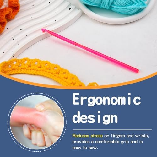 QMNNMA 5 mm Crochet Hook, Ergonomic Crochet Hooks, Crochet Needles