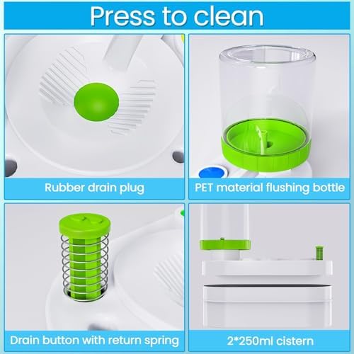 2026 Upgraded Paint Brush Cleaner Tool, Painting Station with Brush Washer for Kids, Acrylic Watercolor Paint Water Dispenser, Art Supplies Paintbrush Rinser for Artists (Green)