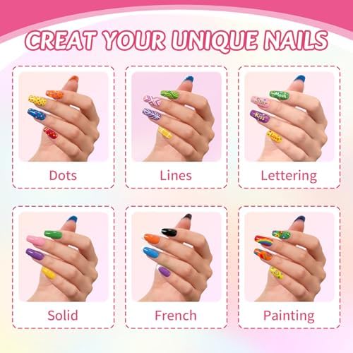 Betem Nail Polish Pens, Dual Tip 30 Colors