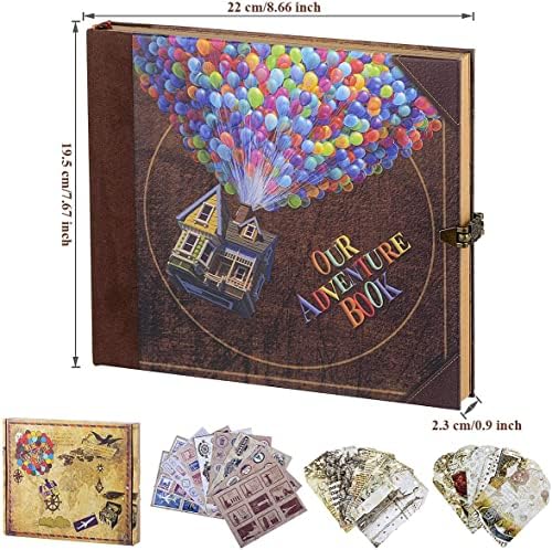 Scrapbook Photo Album Our Adventure Book Embossed Hard Cover