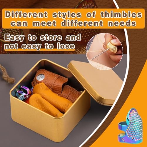 Ftyiwu Sewing Thimble, Thimble for Hand Sewing Finger Protector