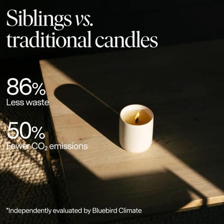 Siblings Candle Refill Kit No. 01, Bergamot White Rose