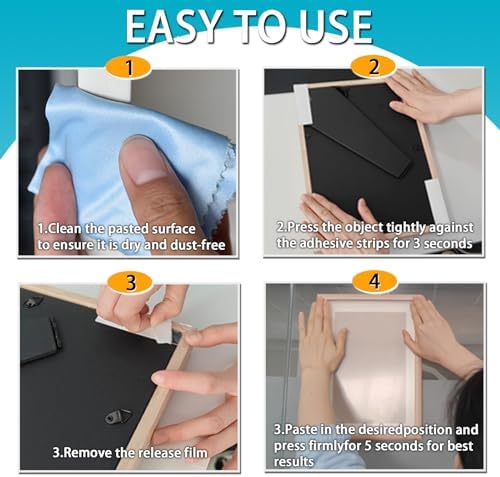 Birllaid Double Sided Tape for Walls, Picture Hanging Strips Removable Mounting Adhesive Tape for Hanging Picture Poster Decorations