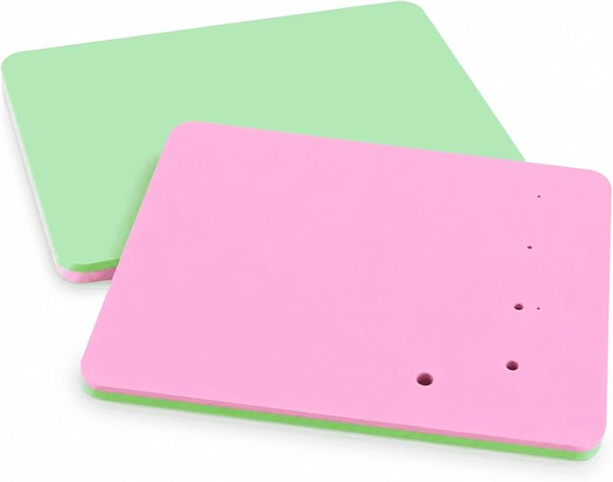 Fondant Foam Pad with 5 Holes - Silicone Mat for Cake Decorating, Rolling Pin & Clay Tools, Perfect for Fondant, Gum and Air Dry Clay Crafts