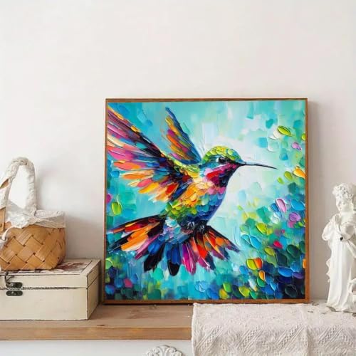 AIBOERL Animal Hummingbird Paint by Numbers Kit for Adults Beginners