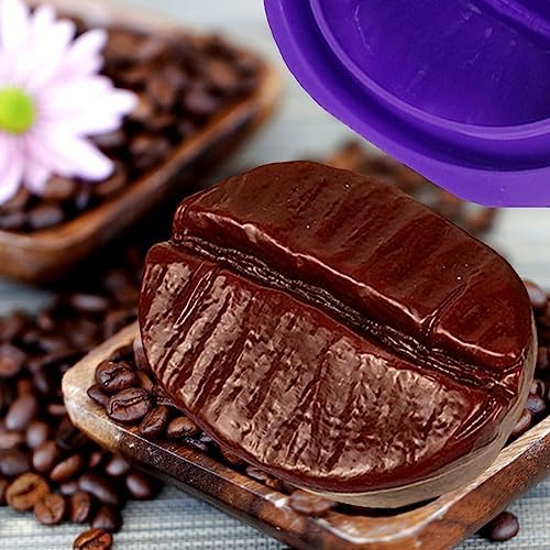 Silicone Soap Molds, Coffee Bean, 2 Pack | silicone molds for soap making, DIY Crafts, Candle, Non-stick, Soft and Durable