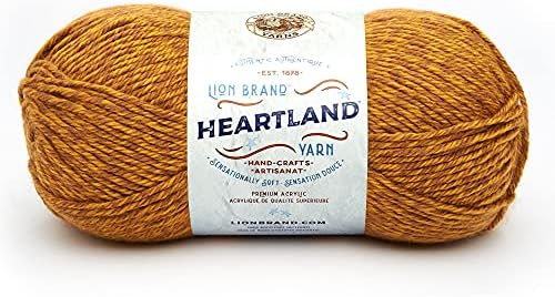Lion Brand Yarn Heartland Yarn, Worsted-Weight Yarn for Knitting, Crocheting, and Crafting, 1 Pack, Bryce Canyon