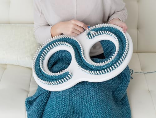 Authentic Knitting Board Afghan Knitting Loom for Blankets, Loom Knitting Blankets, S Shaped Loom