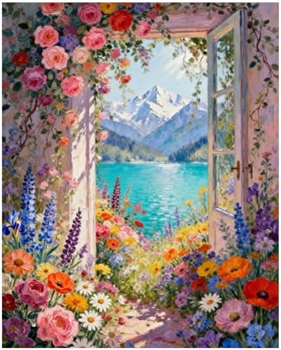 XTCIXAL Paint by Numbers Kit for Adults, Landscape, 16X20 Inch