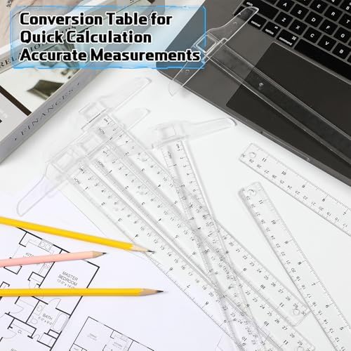 Pangda 1 Pcs 12 Inch T-Square Ruler Plastic for Drafting Drawing