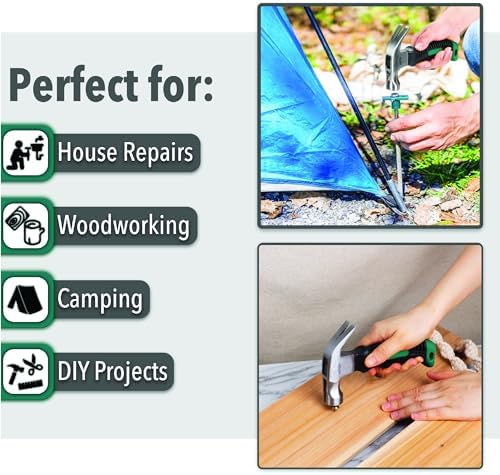 Mr. Pen- Claw Hammer, 8oz, Dark Green, Magnetic