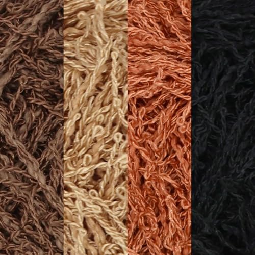 JubileeYarn Scrubby Dish Yarn - 50g/Skein Dishcloth Polyester - Neutral Tones - 4 Skeins
