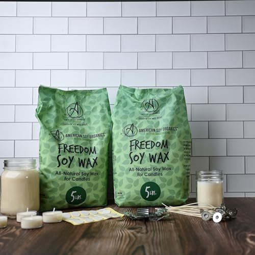 American Soy Organics Freedom Soy Wax Beads, DIY Candle Making Kit, 10 lbs
