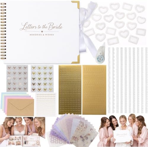 Letters to the Bride Scrapbook Kit, Bridal Shower Guest Book Alternative