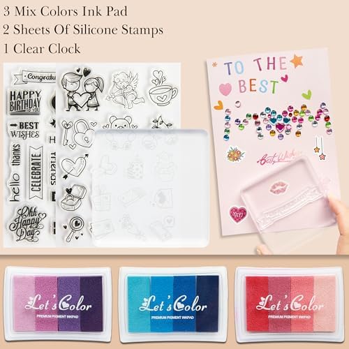 J6&H6 Card Making Kits For Creative people - 30 Blank Greeting Cards And Envelopes with Supplies and Stamp Set-Giftable DIY Greeting Card Set-Perfect for Birthdays Festive Celebrations Christmas Thank You
