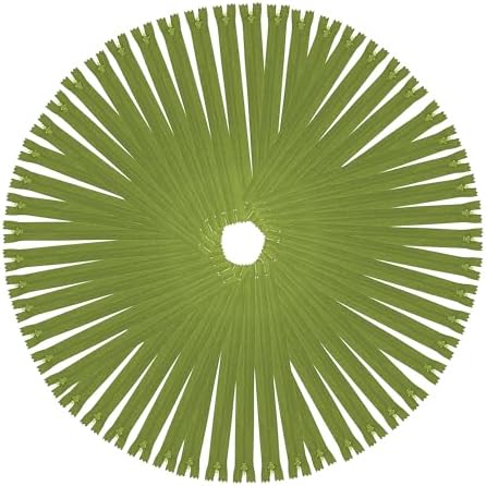 Mandala Crafts 85 PCs Olive Green Assorted Lengths Nylon Zippers for Sewing