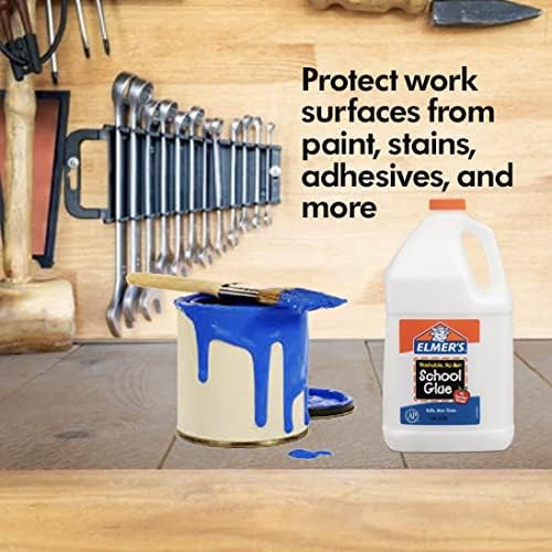 RESILIA Work Bench Mat - 23.5" X 71.5" X 0.06" Scratch-Resistant PVC Mats - Protect Your Workbench, Table, or Tool Station from Painting, Woodworking, Crafting, Building, & More, Clear, Made in USA