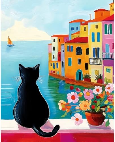 Natuyalo Paint by Numbers Kit for Adults Beginner Color 04 Frameless DIY Acrylic Painting for Home Wall Decor 16x20 inch