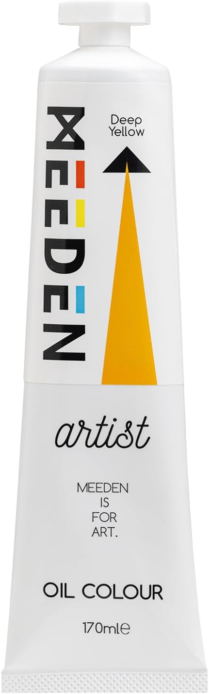 MEEDEN Artist Grade Oil Paint: Deep Yellow - 170ml/5.7oz Tube | Professional Art Paints and Supplies for Canvas Painting