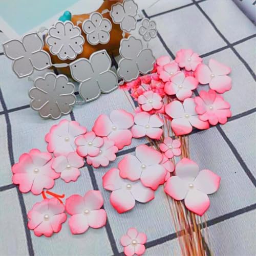 Cutting Dies Metal Stencils Scrapbooking Tools DIY Embossing Template for Paper Card Making Album Arts Crafts Supplies (Flowers-11.5x6.1cm)
