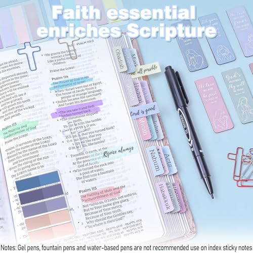 XKDOUS Bible Study Supplies, Bible Journaling Kit with Highlighters，Morandi