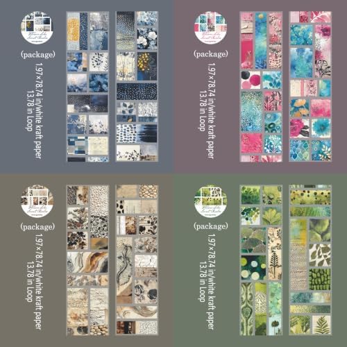 PET Washi Tape Stickers for Journaling Supplies, Srapbook Stickers for DIY