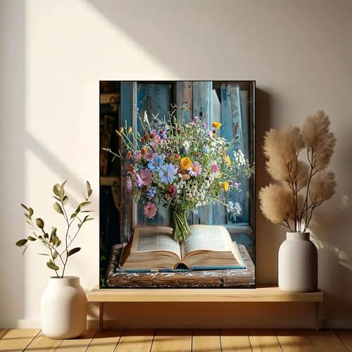 Xylogist Flowers Diamond Art Kits for Adults, 5D Diamond Painting Daisy