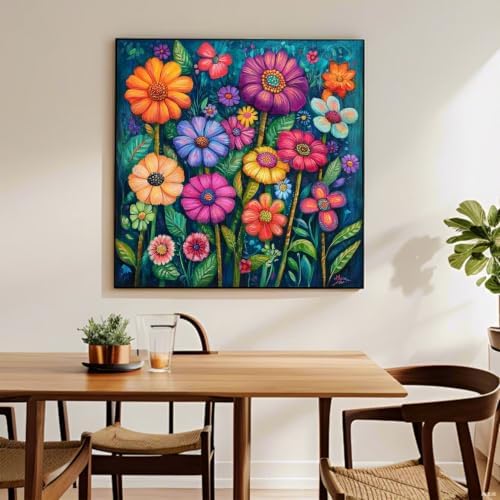 AIBOERL Paint by Numbers Kit for Adults Beginner,Flowers,12X16In