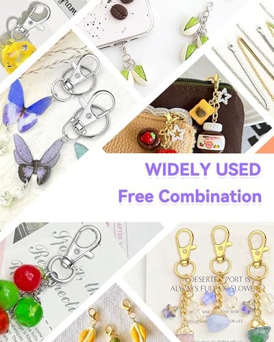 990PCS FIVEIZERO Keychain Making Kit, Mixed-Color Keychain Clips & Key Ring