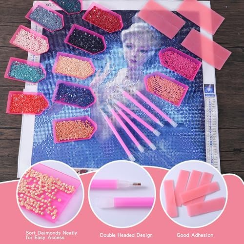 LYMUSUMI 42PCS 5D Diamond Art Painting Tools and Accessories Kits