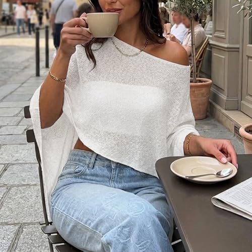Women Sheer Knit Poncho Top Beach Cover Up Lightweight Crochet Shrug Y2k Summer See Through Shawl