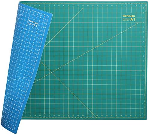 WORKLION 24" x 36" Large Self Healing PVC Cutting Mat, Double Sided, Gridded Rotary Cutting Board for Craft, Fabric, Quilting, Sewing, Scrapbooking - Art Project…