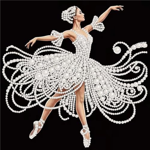 Pearl Diamond Painting Kits for Adults, Diamond Art for Elegant Dancer