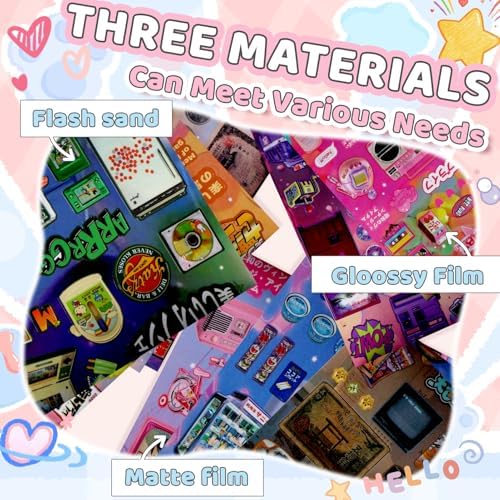 30 Sheets Japanese Sticker Book 800+ Vintage Scrapbook Journal Stickers Cute Korean Stickers for Journaling Scrapbooking Planner Kawaii Technology Sticker for Kids Adult DIY Cartoon Cosmtic Books