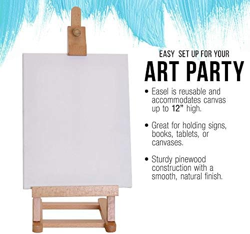 U.S. Art Supply 16" Mini Tabletop Wooden H-Frame Studio Easel (Pack of 12)