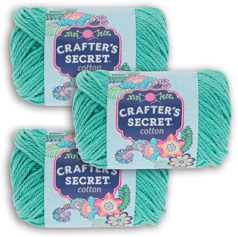 Hobby Lobby Crafter's Secret Yarn, 14 Spa Blue, Set of 3