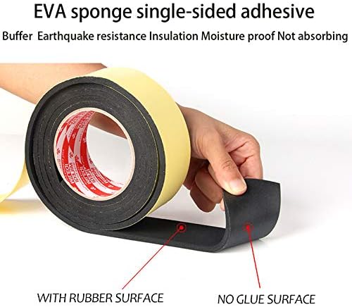 Foam Insulation Tape Adhesive, Seal, Doors, Weatherstrip, Waterproof, Plumbing, HVAC, Windows, Pipes, Cooling, Air Conditioning, Weather Stripping, Craft Tape (66 Ft x 1/8" x 2")