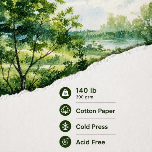 tumuarta Cotton Watercolor Paper Journal Mixed Media Pad On The Go