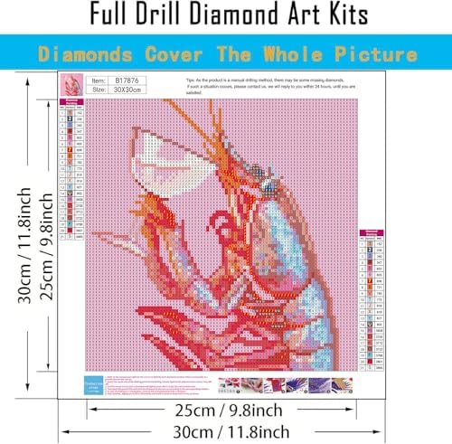 6 Pack Disco Diamond Art Kits for Adults,Marine Animal Diamond Painting Kit