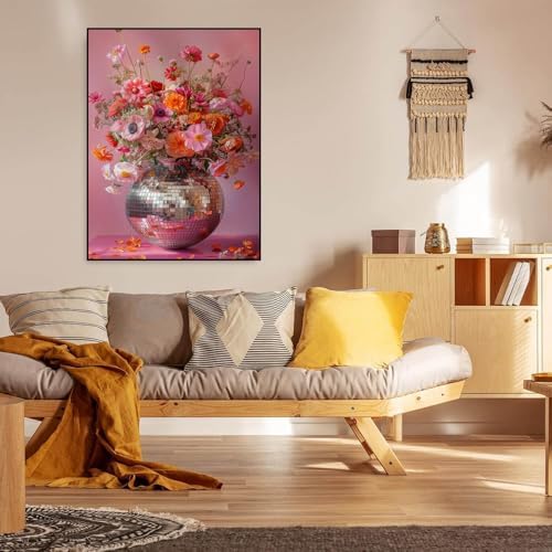 Dugsmgd Flowers Diamond Art Kits for Adults, Diamond Painting Kits 12X16 in