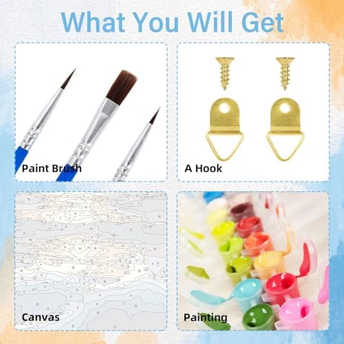 Aestalrcus Paint by Numbers Kit for Adults Space Paint by Numbers for Adult