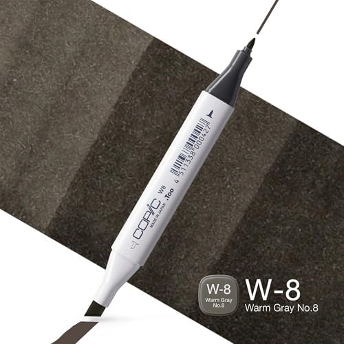 Copic Classic, Dual-Tip Alcohol Marker, W8-Copic, Warm Gray