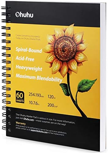 Ohuhu 7"x10" Marker Paper Pad Art Sketchbook for Drawing and Sketching