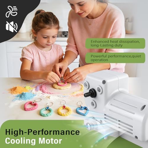Drive Motor for Electric Polymer Clay Press Machine,Clay Roller Machine Attachment,Polymer Clay Tools Compatible with WECLAYER Pink Model(Not Green) and Some Other Models(Not for All the Models)
